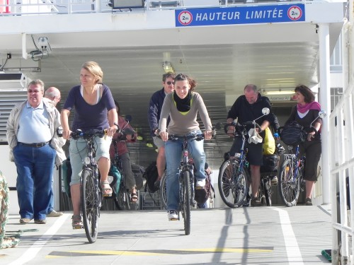 ferry, velo, royan